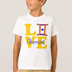 ♊★😍I Love Gemini-Best-Zodiac Sign Crewneck T-Shirt