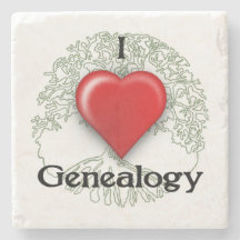 I love Genealogy Custom Coasters