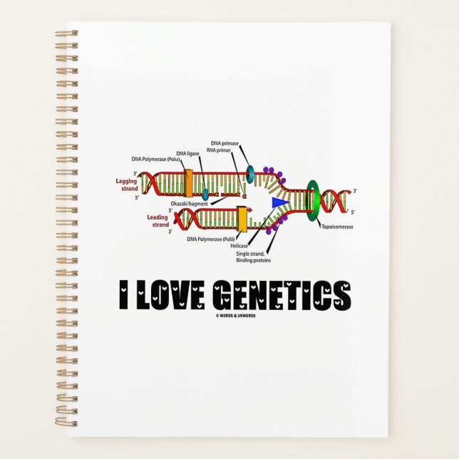 I Love Genetics DNA Replication Attitude Planner (Front)