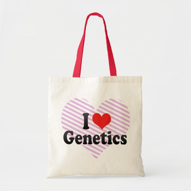 I Love Genetics Tote Bag (Front)