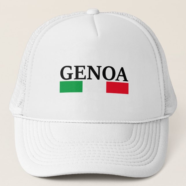 I love Genoa Trucker Hat (Front)