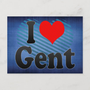 I Love Gent, Belgium. Ik Hou Van Gent, Belgium Postcard