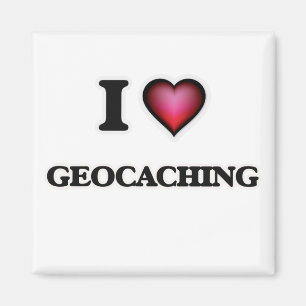 I Love Geocaching Magnet