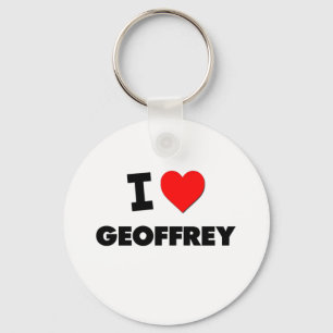 I love Geoffrey Key Ring