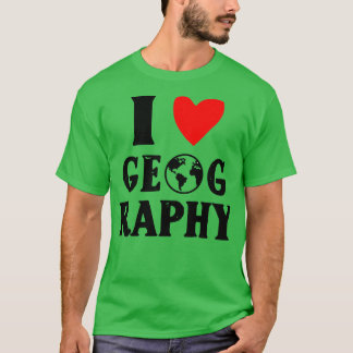 I Love Geography 9 T-Shirt