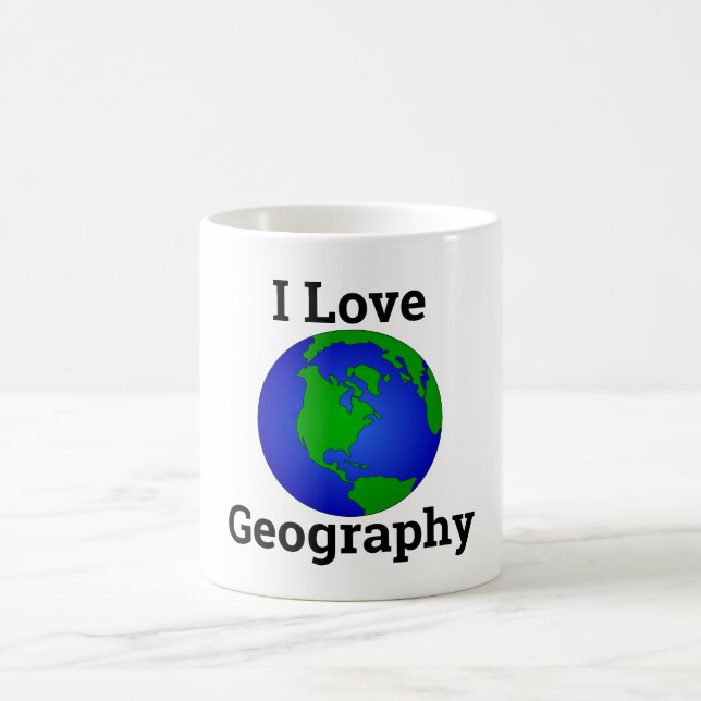 I love Geography  Coffee Mug (Center)