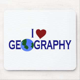 I Love Geography Mouse Mat