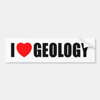 I Love Geology Bumper Sticker
