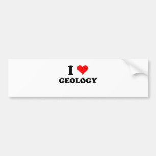 I Love Geology Bumper Sticker