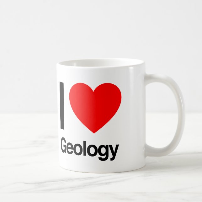 i love geology coffee mug (Right)