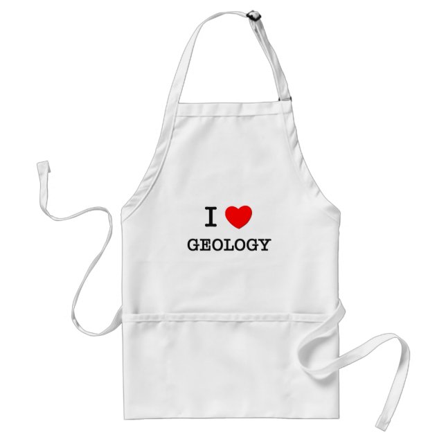 I Love GEOLOGY Standard Apron (Front)