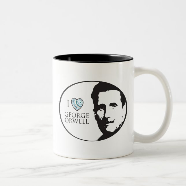 I Love George Orwell Mug (Right)