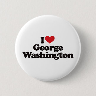 I Love George Washington 6 Cm Round Badge