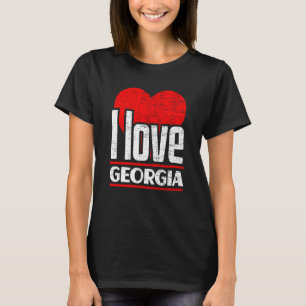 I Love Georgia Best Home State I Heart Georgia T-Shirt