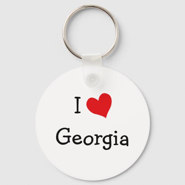 I Love Georgia Key Ring (Front)