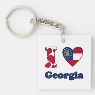 I love Georgia Key Ring