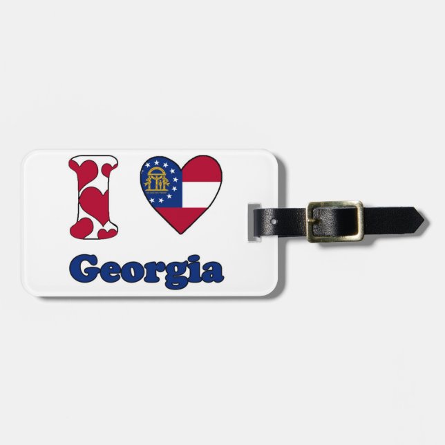 I love Georgia Luggage Tag (Front Horizontal)