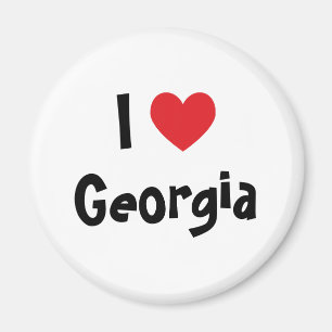 I Love Georgia Magnet