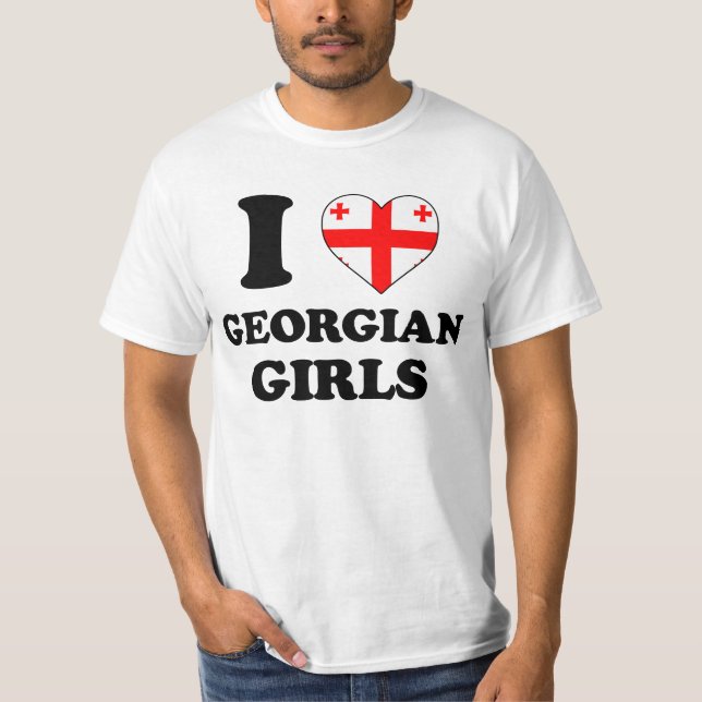 I love Georgian Girls T-Shirt (Front)