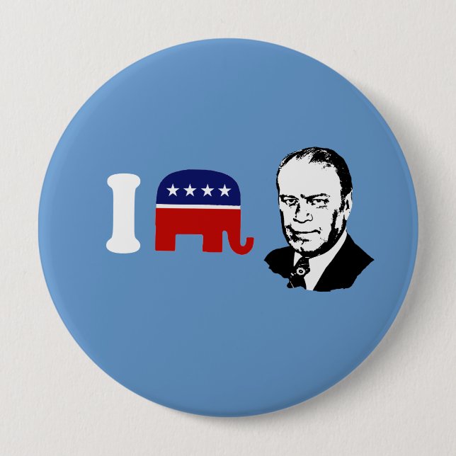 I Love Gerald Ford 10 Cm Round Badge (Front)