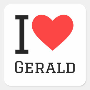 I love gerald square sticker