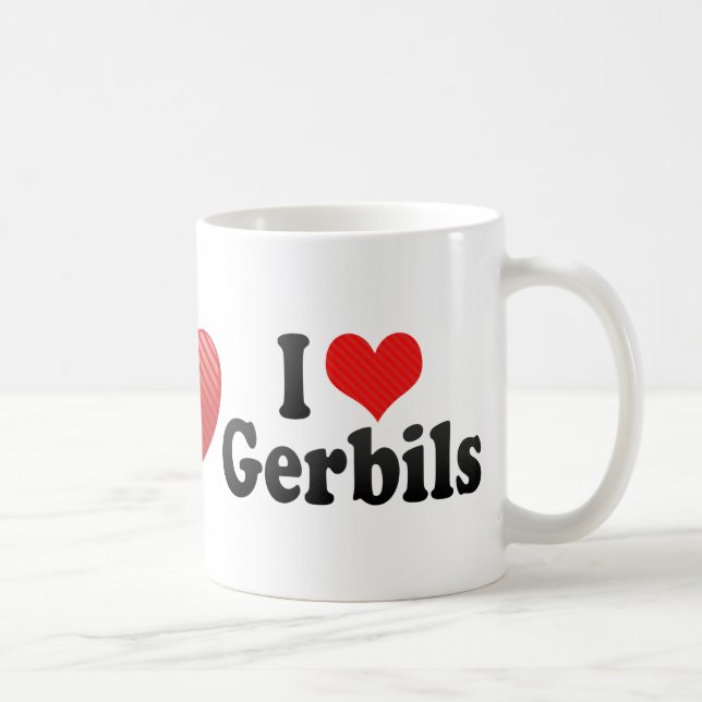 I Love Gerbils Coffee Mug (Right)