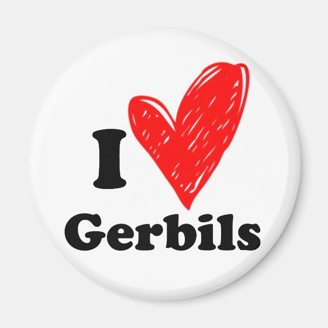 I love Gerbils Magnet (Front)