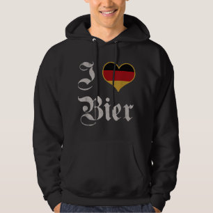 I Love German Beer Oktoberfest Munich Drink Bier Hoodie