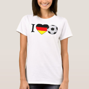 I Love German Soccer (Fussball Deutschland) T-Shirt