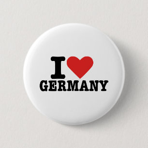 I love Germany 6 Cm Round Badge
