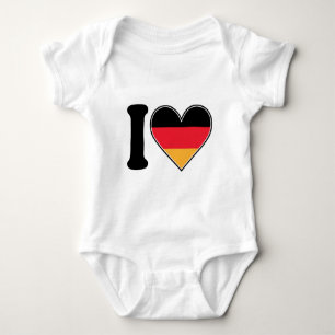 I Love Germany Baby Bodysuit