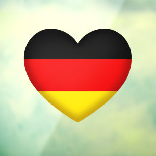 I Love Germany Black Red Gold German Pride Decal