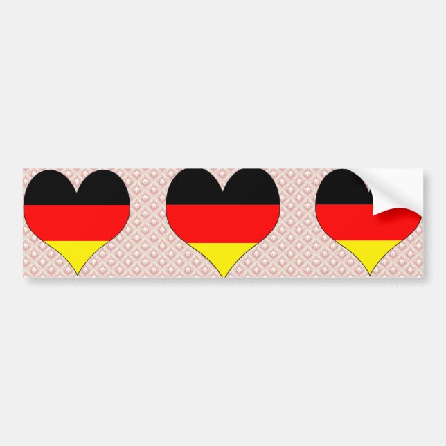I Love Germany Bumper Sticker (Front)