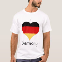 I Love Germany Grunge Heart Flag Design