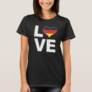 I Love Germany Heart Flag Germany T-Shirt