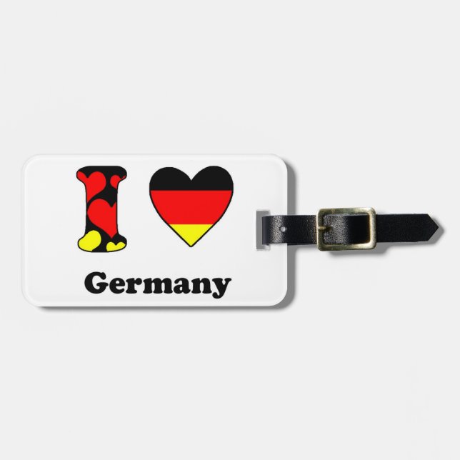 I love Germany Luggage Tag (Front Horizontal)