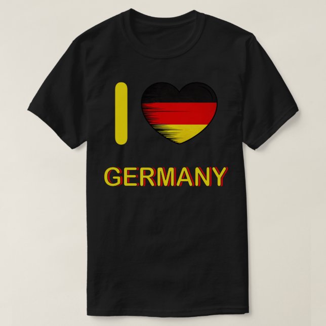 I Love Germany My Home My Country 4 T-Shirt (Design Front)