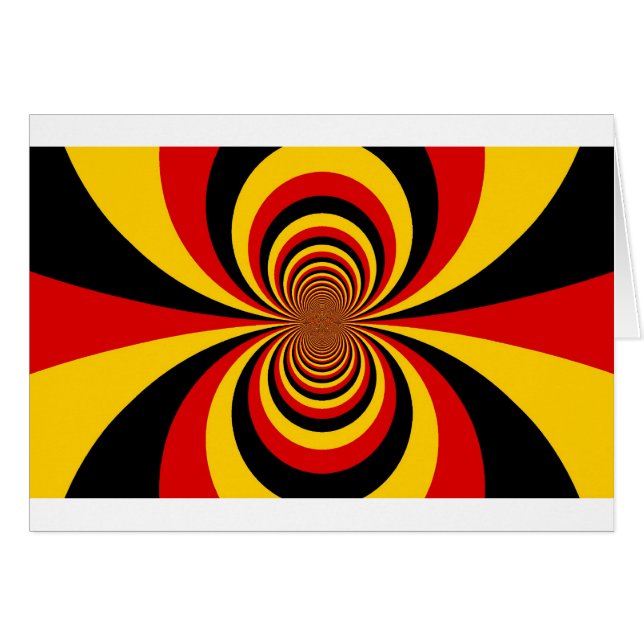 I Love Germany National Flag Colours Art Print (Front Horizontal)