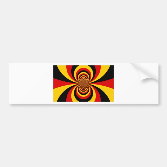 I Love Germany National Flag Colours Art Print Bumper Sticker (Front)