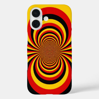 I Love Germany National Flag Colours Art Print iPhone 16 Case