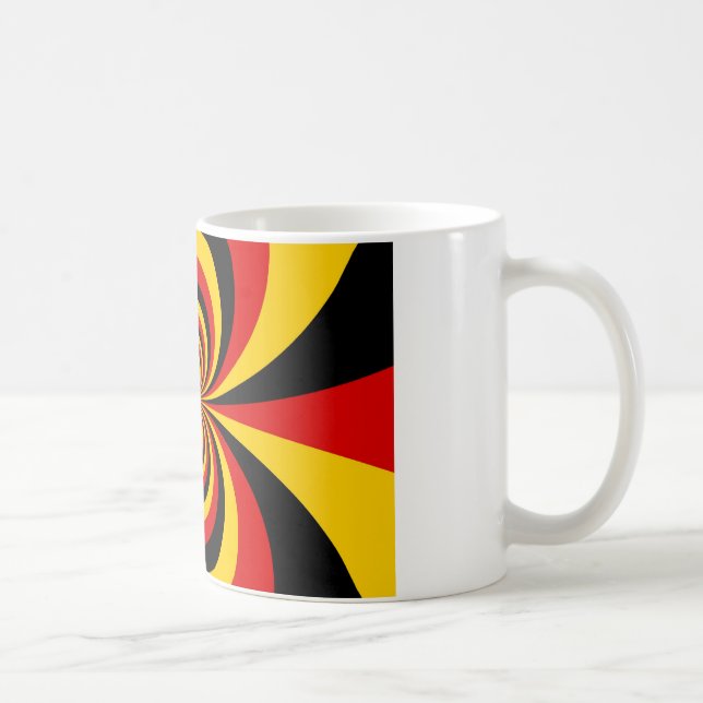 I Love Germany National Flag Colours Art Print Coffee Mug (Right)