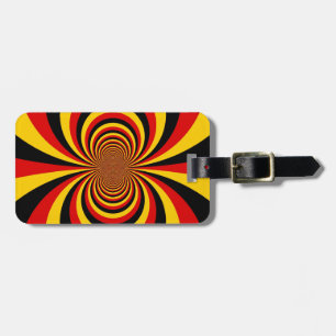 I Love Germany National Flag Colours Art Print Luggage Tag