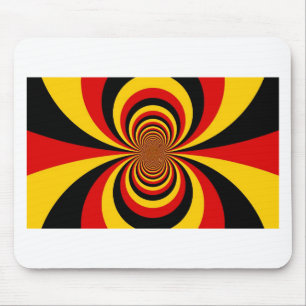 I Love Germany National Flag Colours Art Print Mouse Mat