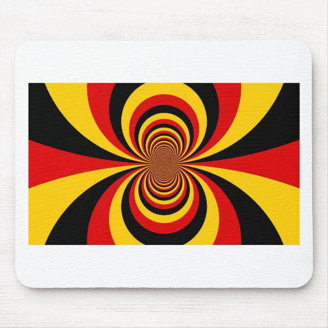 I Love Germany National Flag Colours Art Print Mouse Mat (Front)
