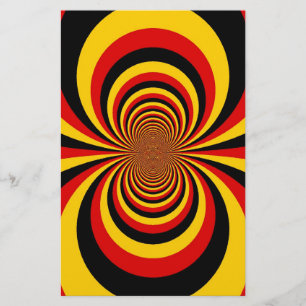 I Love Germany National Flag Colours Art Print Stationery