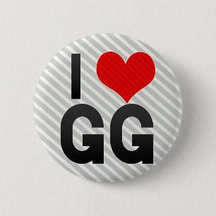 I Love GG 6 Cm Round Badge