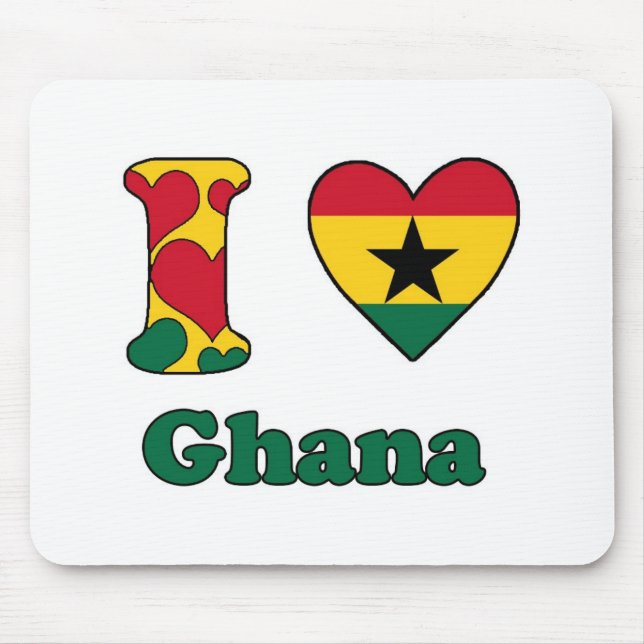 I love Ghana Mouse Mat (Front)