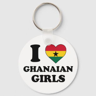 I love Ghanaian girls Key Ring