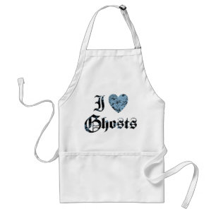 I Love Ghosts Standard Apron