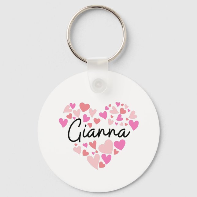 I love Gianna Key Ring (Front)